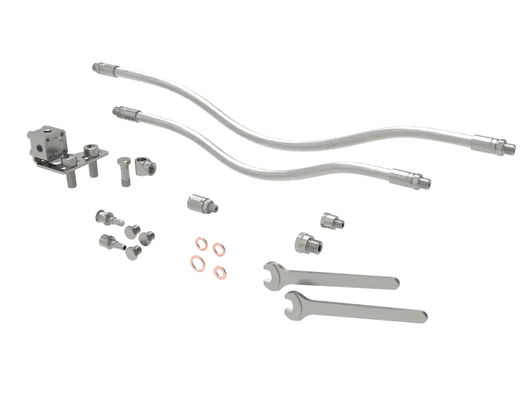 Set of mechanical hardware and wrenches