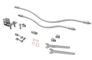 Metal hardware and fittings for construction projects.